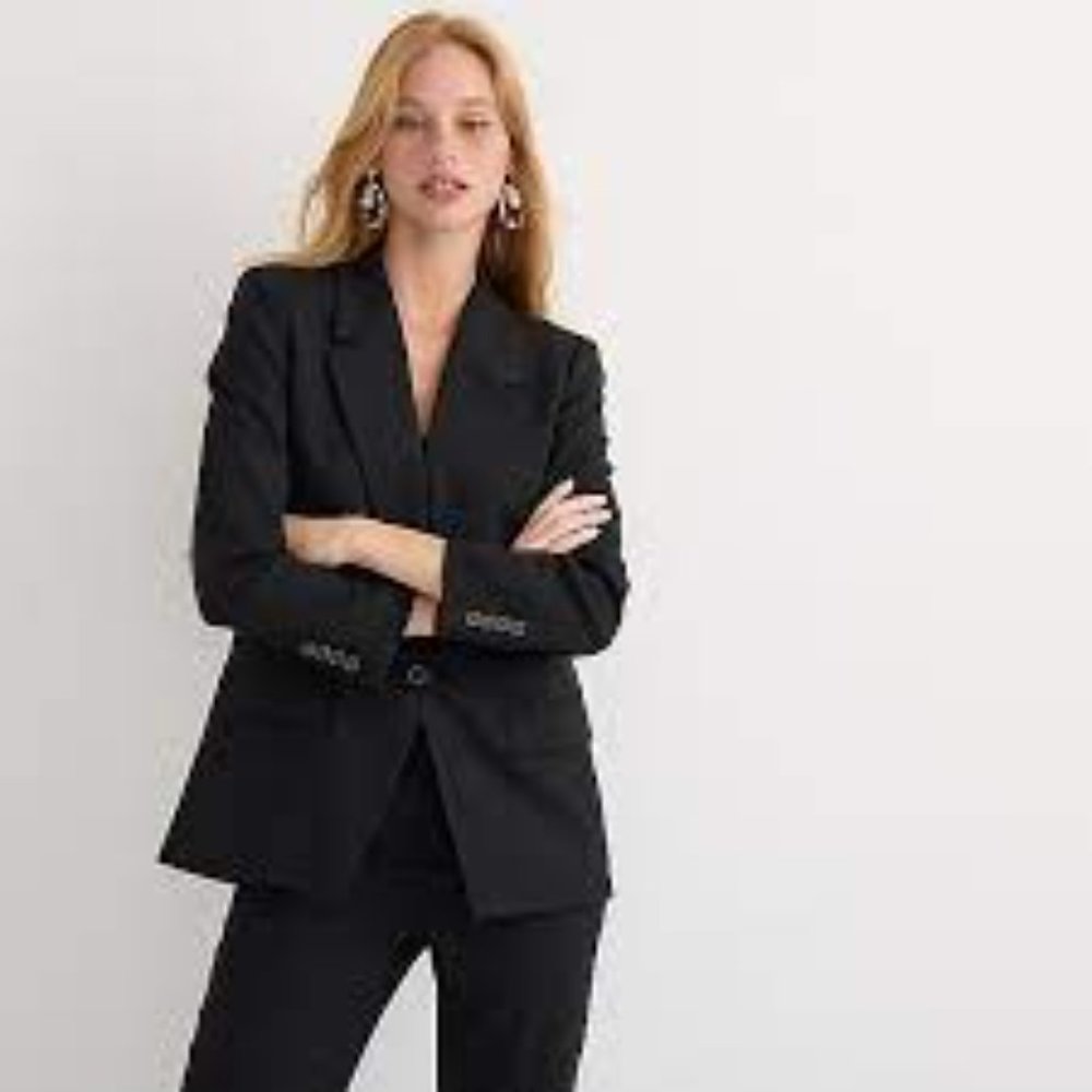 J. Crew Willa Blazer in Italian city wool blend 00P